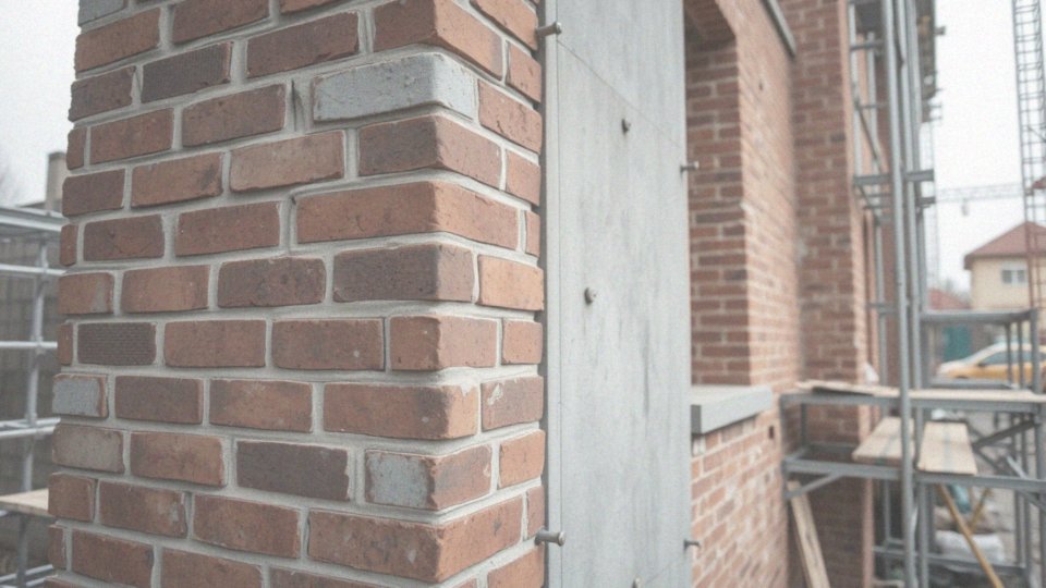 Jakie role pełnią żelbetowe słupy w wzmacnianiu murów?