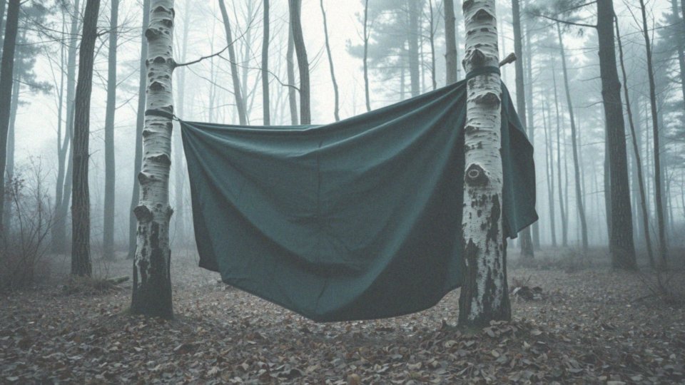 W jaki sposób ponczo przeciwdeszczowe może posłużyć jako tarp?