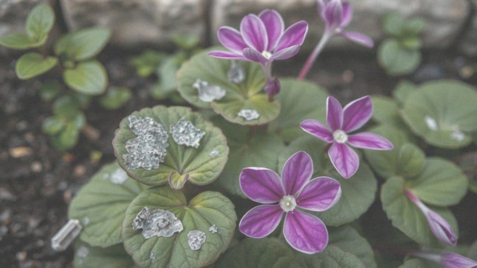 Jakie choroby grzybowe mogą dotknąć fiołka alpejskiego?