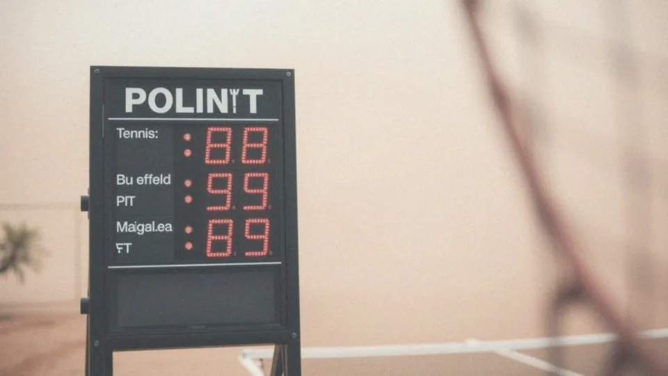 Tenis – punkty za turnieje i ich znaczenie dla zawodników